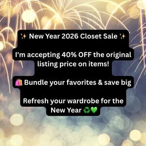 ✨ New Year 2026 Closet Sale ✨